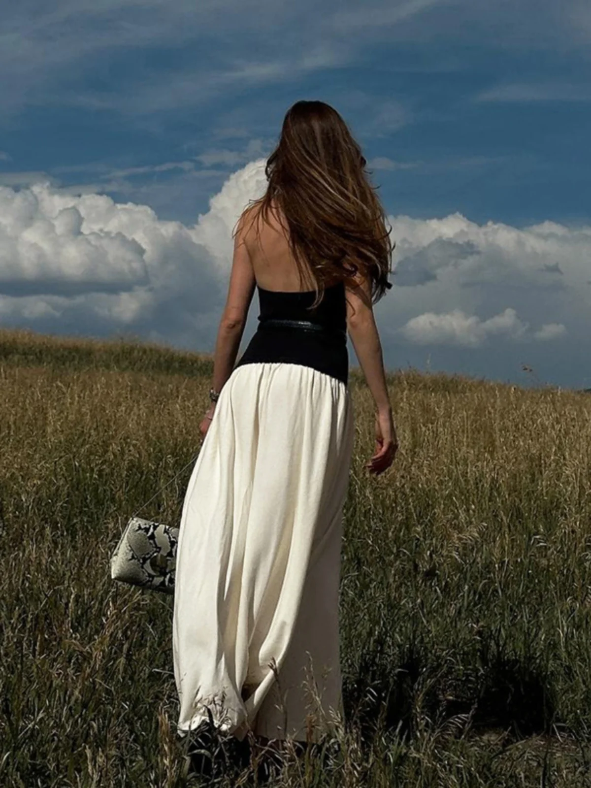 Vestido Faion Bal para mujer, corte entallado, plisado, largo, Dr europeo, cintura suelta, tela de poliéster, No Sve round Ne