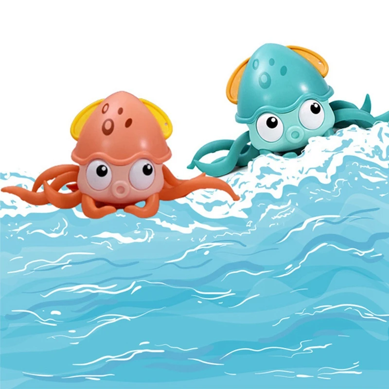 ของเล่นเด็ก Octopus Interactive Bath ของเล่นลากจูงบน Land และน้ํา Clockwork ของเล่นอาบน้ําชายหาดของเล่นอ่างอาบน้ําของเล่น