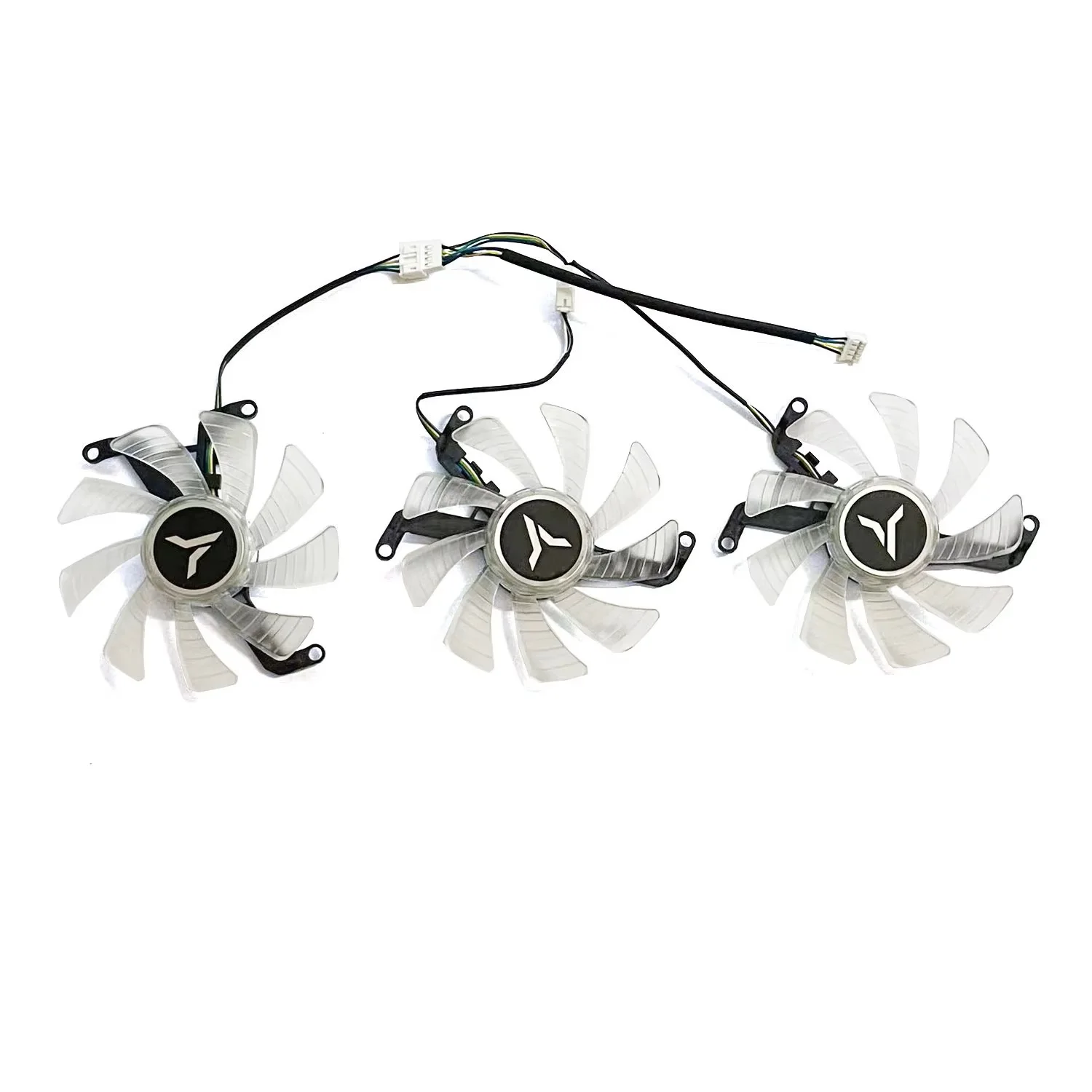 DIY white LED replacement fan 85MM 4PIN suitable for Yeston GeForce RTX4060 8GB GAEA PLUS graphics card