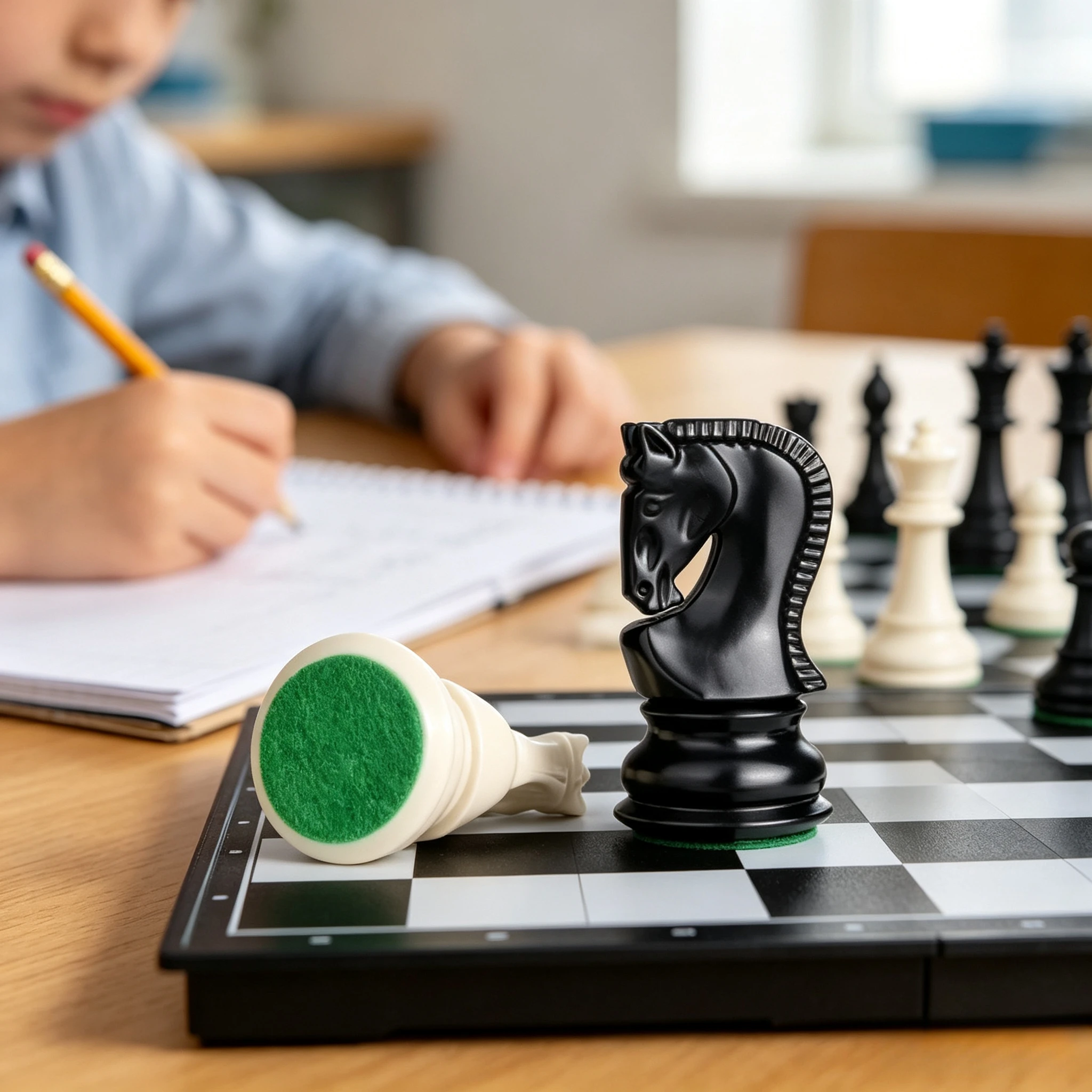 Standard Heavy Plastic Tuba Style Chess Pieces, Non‑Magnetic Exquisite Chess Men, Home Game Accessory, Chessboard Excluded