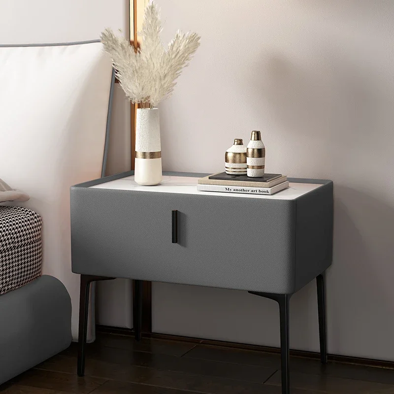 Bedroom Modern Nightstand Nordic Bedside Storage Space Saving Nightstands Minimalist Luxury Mesa De Noche Home Furniture