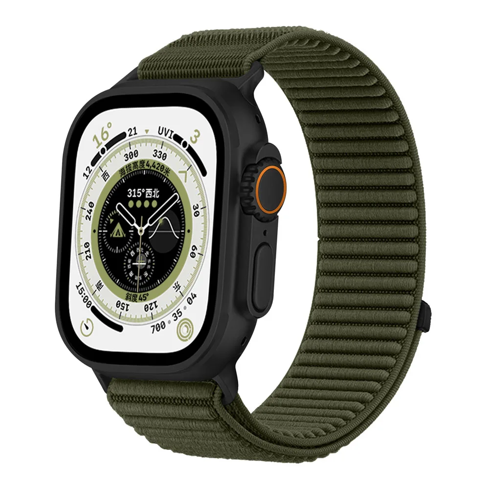 Nylon-Schlaufenarmband für Apple Watch Ultra 3 2 49 mm Band 45 mm 44 mm 41 mm 40 mm 38 Armband iWatch Serie 11 10 42 46 mm 9 8 7 6 SE 5 4 – Detail 6