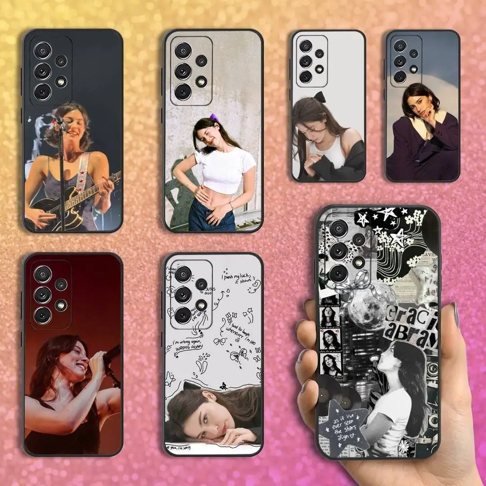 

Hot G-Gracie A-Abrams Singer Phone Case For Samsung S25,S24,S23,S22,S21,S20,S10,Ultra,Plus,Lite,FE,Soft Silicone Black Cover
