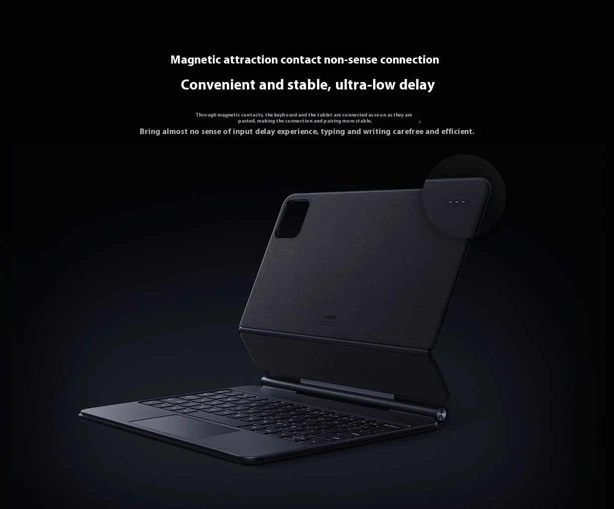 Oryginalna Magnetyczna Klawiatura Bluetooth z Podstawką do Xiaomi Pad 7/7 Pro, Pływająca, Cienka, Przenośna