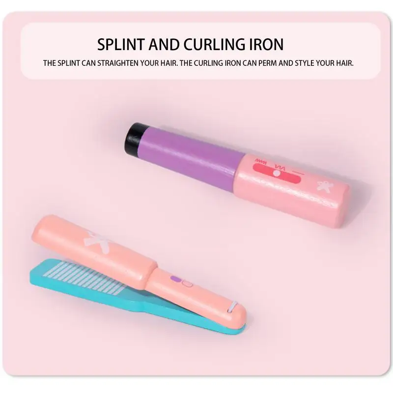 Girls Makeup Toys Pretend Play Beauty Salon Set Hair Styling toys for kids Hairdressing Simulation Set Birthday christmas gifts