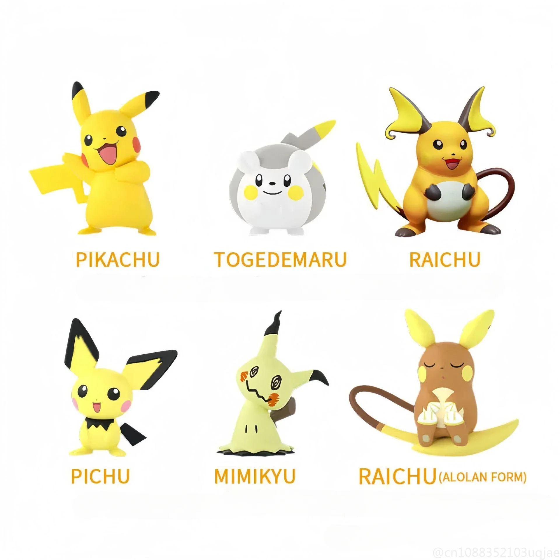 Figuras de acción de Pokémon, juguetes coleccionables de Pikachu, Pichu, Raichu, Mimikyu, regalos de decoración