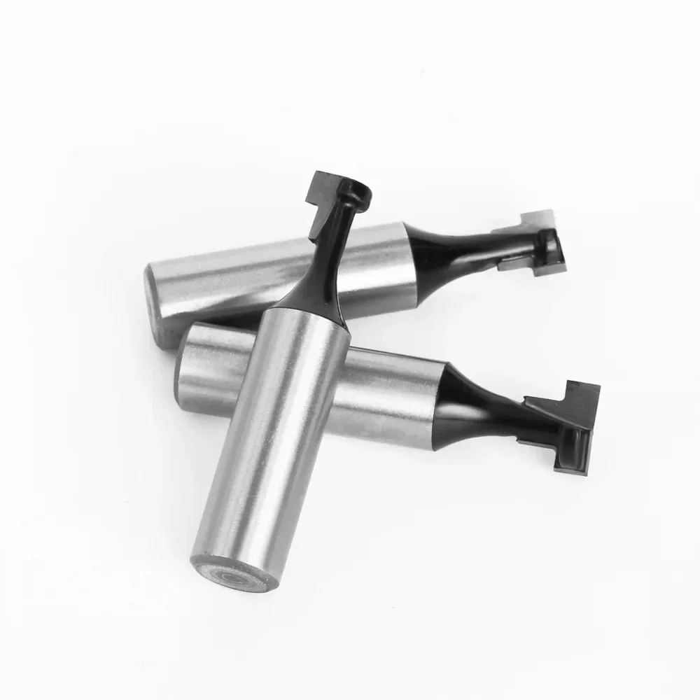 1PC 8mm 6mm 1/4" Shank T-Slot Keyhole Cutter Wood Router Bit Carbide Cutter For Wood Hex Bolt T-Track Slotting Milling Cutters