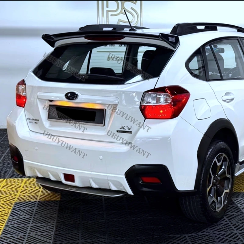 For Subaru XV 2009-2016 ABS Black Rear Spoiler Deck Lid Racing Trunk Lip Tail Wing Add-on Exterior Replacement Parts