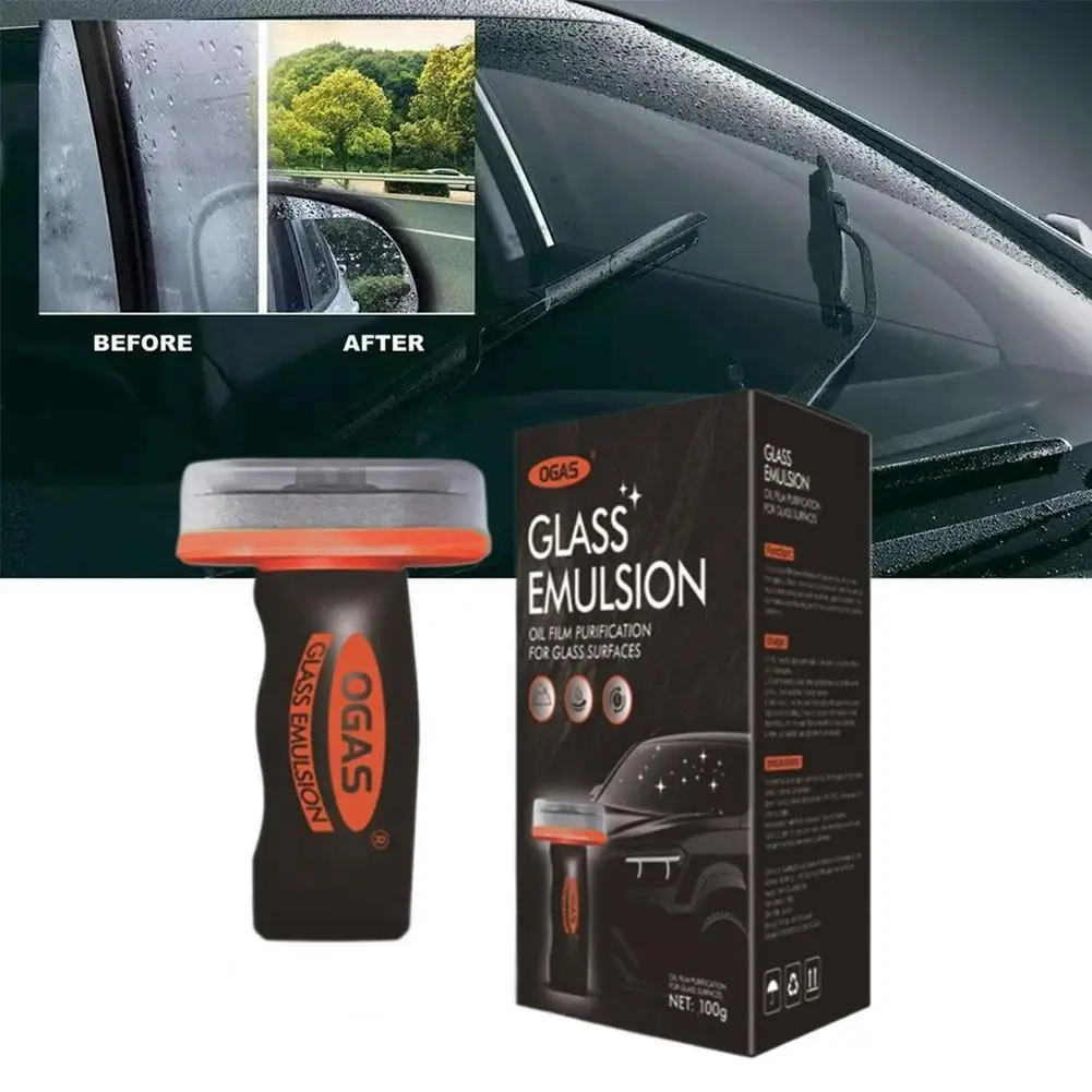 Limpador de Para-brisa de Carro, Remove Filme de Óleo do Vidro, Limpador de Vidros de Carro, Escova de Limpeza de Vidros Automotivos