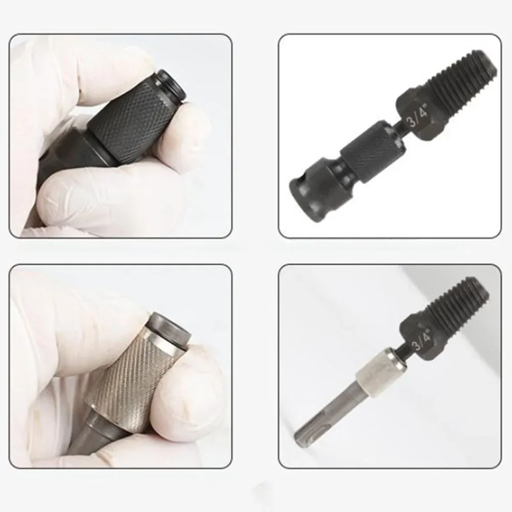 Extractor de tornillos para grifo, Extractor de pernos rotos para tuberías de agua de 1/2 3/4 y 1 pulgada, Extractor de taladro eléctrico para plomería, tornillo de rotura para grifo