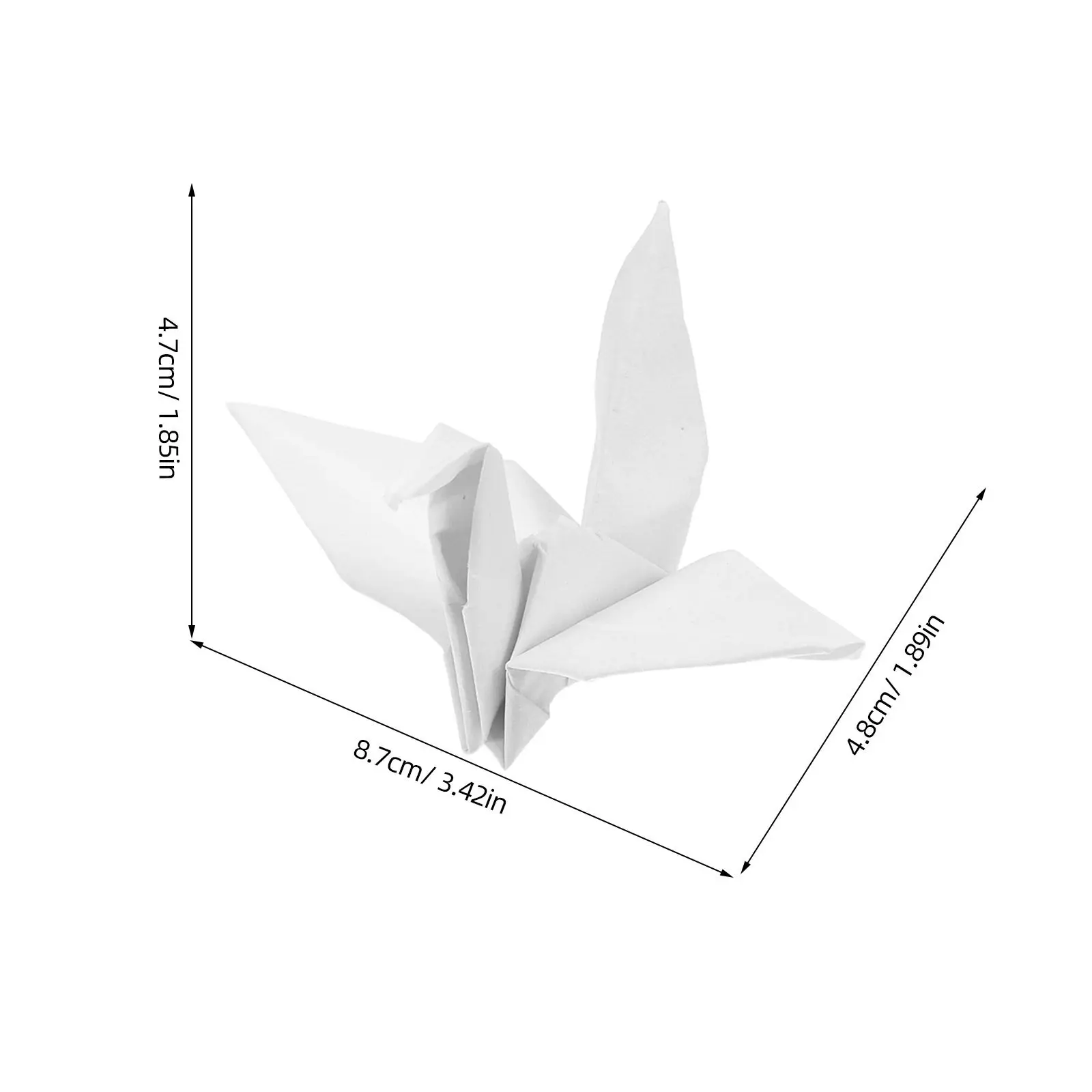 50Pcs Origami Paper Cranes Premade Folding Crane Ornaments for Wedding Party Decor Photography Props Table Centerpiece Crane