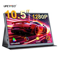 UPERFECT 100%sRGB 10.5 inch Portable Monitor 1280P 450Cd/m ² Second Screen For Laptop Mac Xbox PS4/5 Switch PC Extension Display