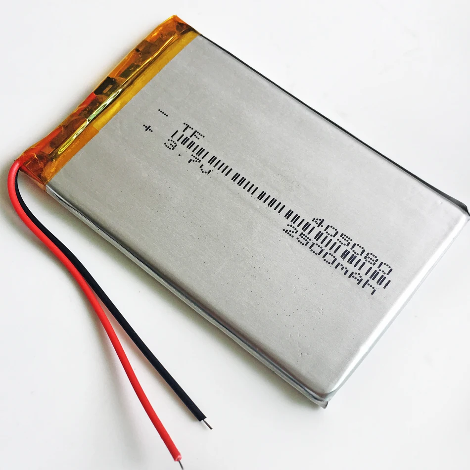 3.7V 2500mAh litowo-polimerowa LiPo akumulator 405080 do GPS PSP tablet PC PAD Power Bank DVD laptopa PDA telefon komórkowy