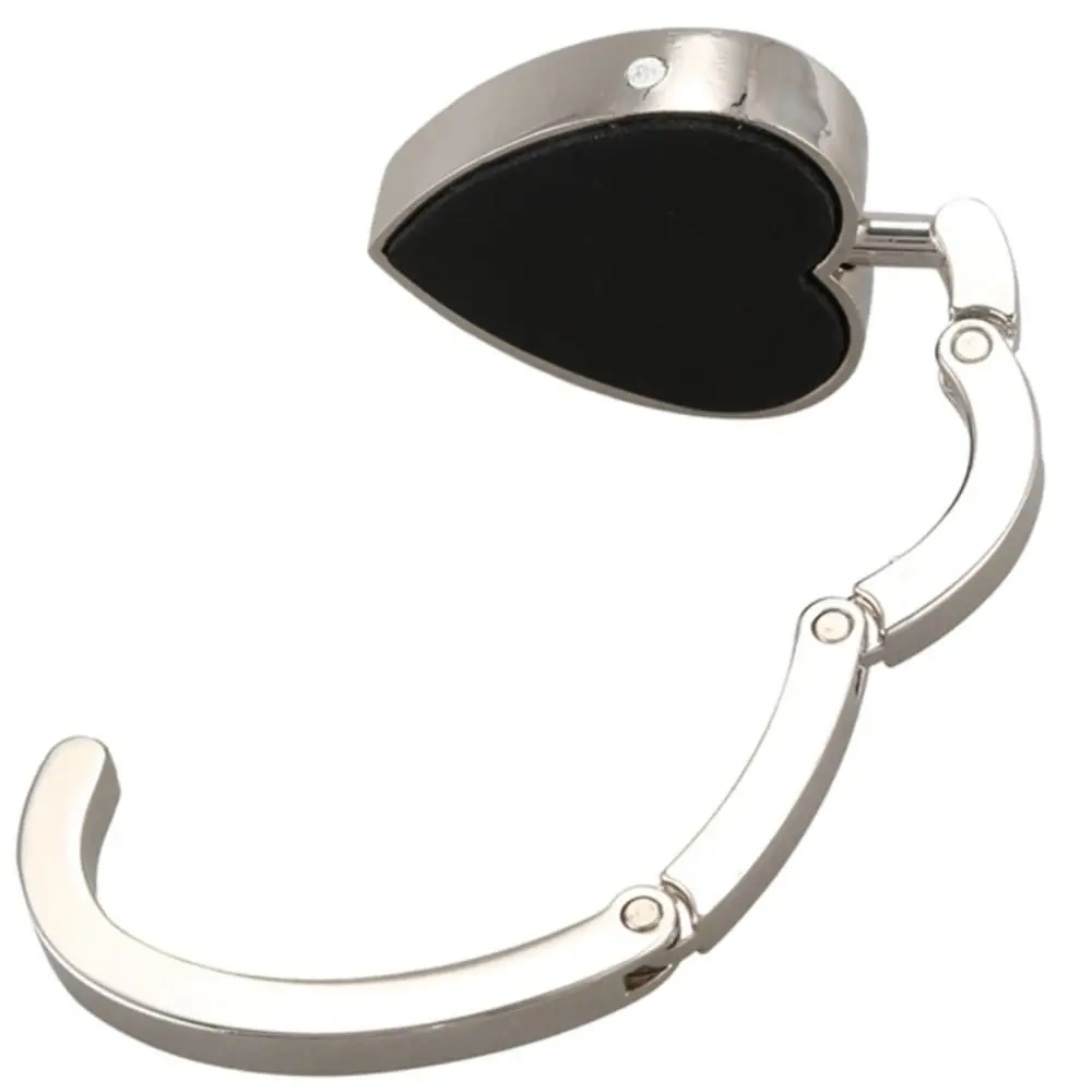 Heart Shape Table Edge Folding Holder Purse Hanger Women Bag Organizer Handbag Hook
