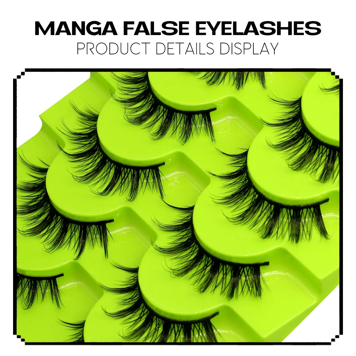 Veltrinay Ciglia per gatti Visone 3D Soffici volumi sottili Fascia flessibile leggera riutilizzabile Aspetto naturale Ciglia finte Trucco