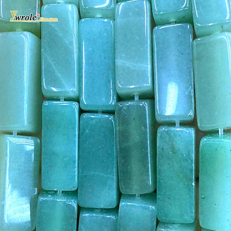 Natural Stone Irregular Cuboid Green Aventurine 8x20mm Loose Spacer Bead for Jewelry Making Diy Bracelet Charms Accessories 15''