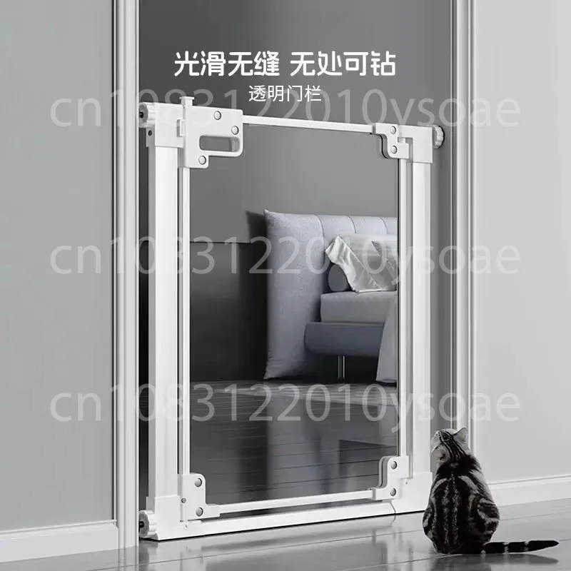 Anti-cat Door Fence Pet Fence Cat Fence Indoor Cat Barrier Acrylic Isolation Door Dog Railing