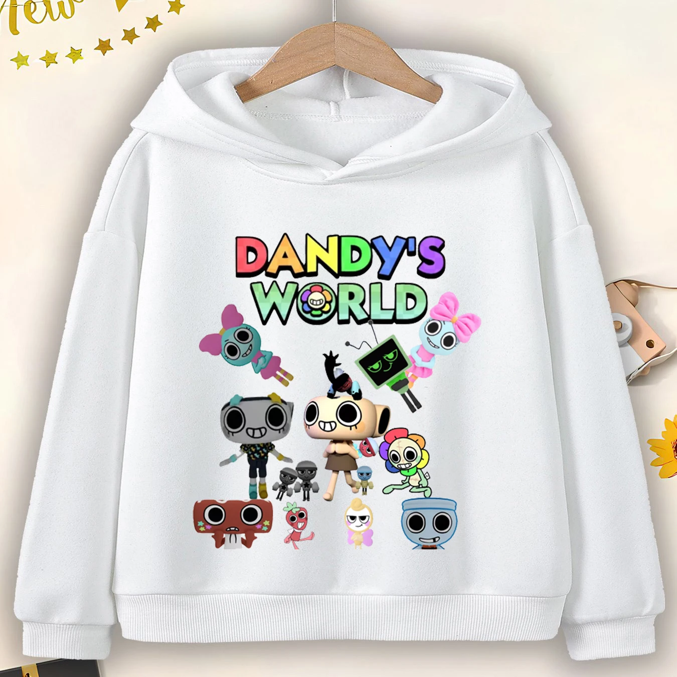 Fashion Dandys World Hoodie Creative Boys Girls Cute Cartoon Clothes Casual Pullover Dandy's World Game Sweatshirts Kids Hoodies