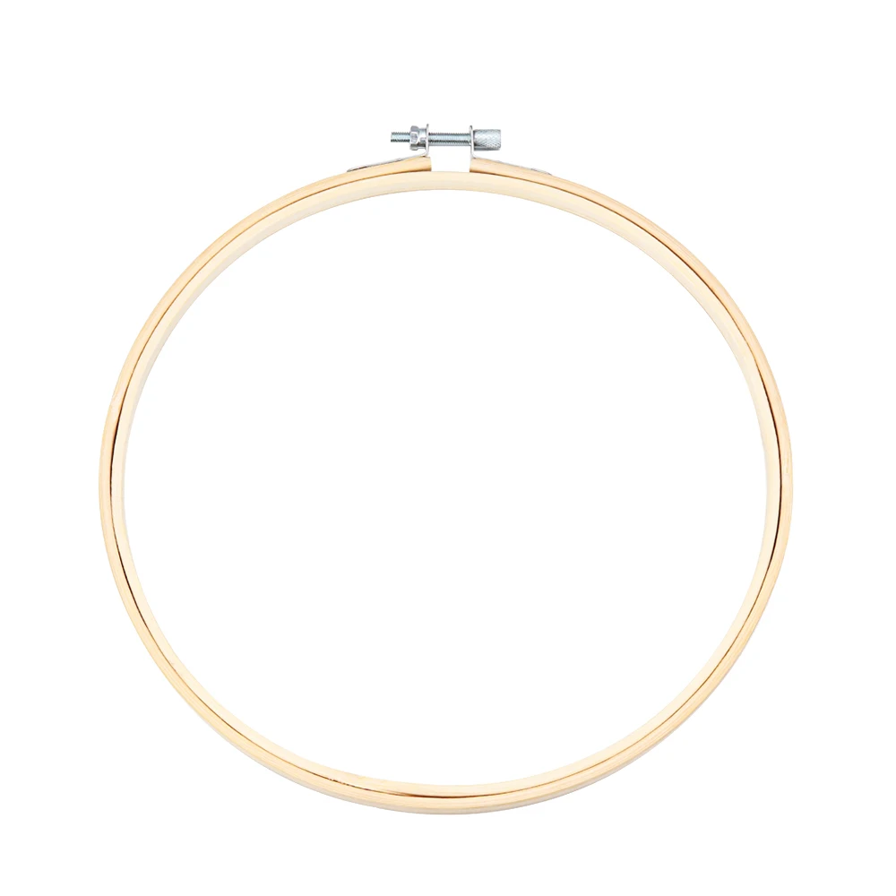 New Handmade Bamboo Round Loop Sewing Tools Cross Stitch Frame Embroidery Hoop