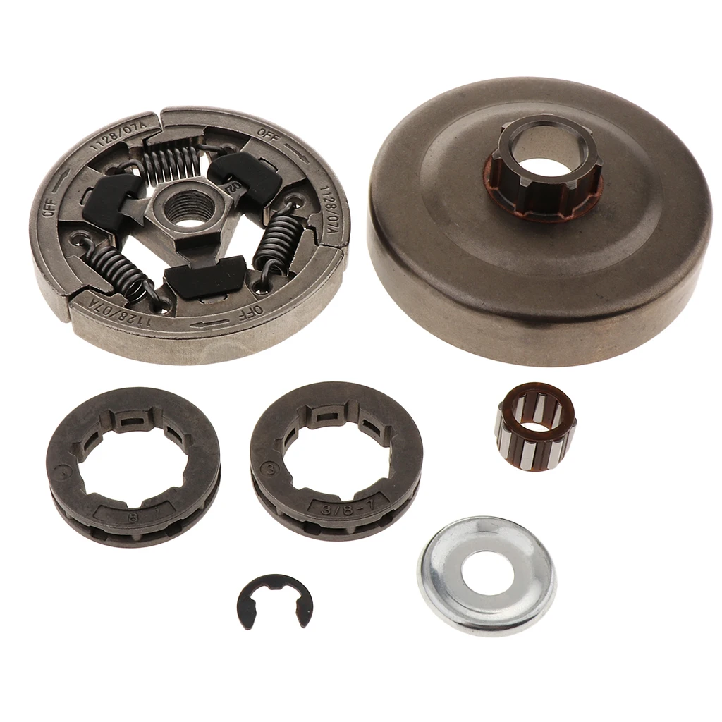 3/8 Inch 7T Clutch Drum Bearing Kit for Stihl 036 MS360 Chainsaw Lawn Mower Replacement Parts