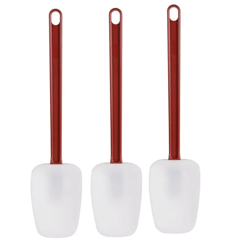 J1UL1N 3PCS Spatulas Silicone Heat Resistant Rubber Scraper Spatula 10 Inches, Kitchen Use B