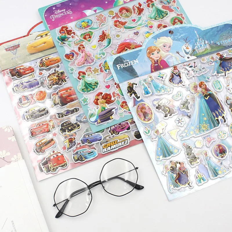 ملصقات جديدة لطيفة للأميرة إلسا ملصقات كرتونية ثلاثية الأبعاد ملصقات فقاعات لتخفيف التوتر والاسترخاء ملصقات كرتونية #3