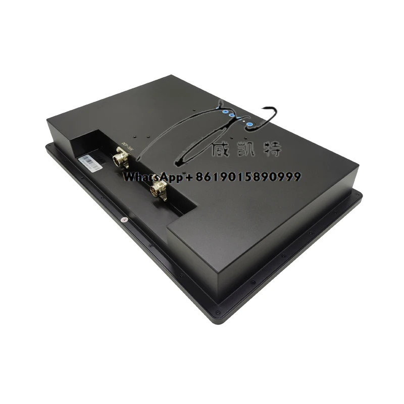 13.3 "بوصة 1920*1080 لوحة ال سي دي صناعية تيار مستمر 9 فولت - 36 فولت 1000 شمعة المتيار الترابط البصري كامل IP67 شاشة مقاومة للماء #3