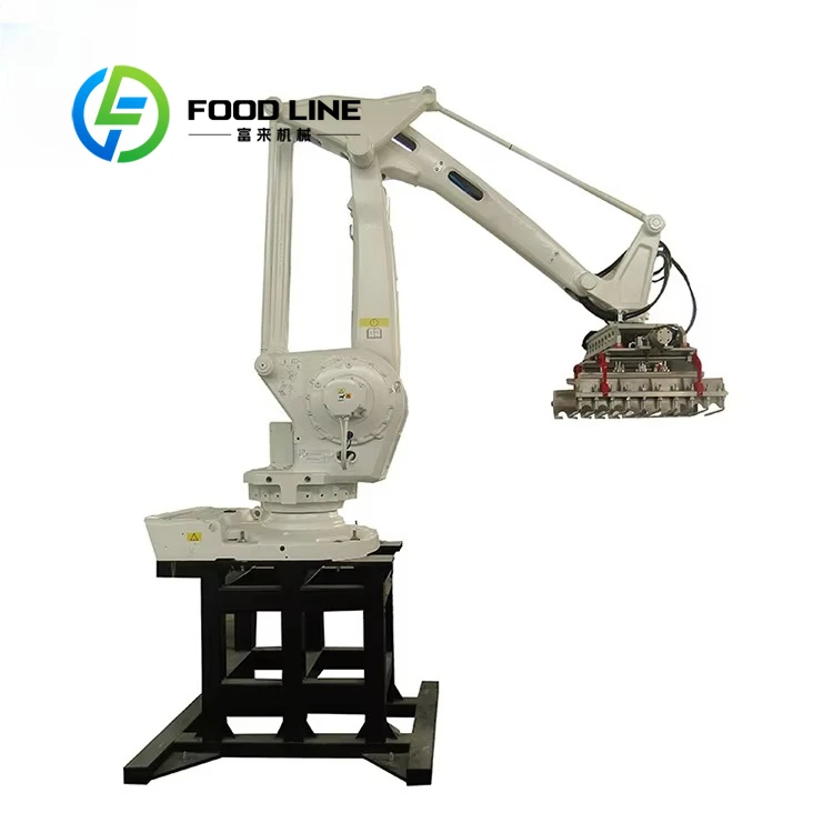 Hot Selling Bag Palletizer for Rice Cement Wood Pellets Bag/Carton/Bottles Robot/Robotic Palletizing Machine Packaging Line