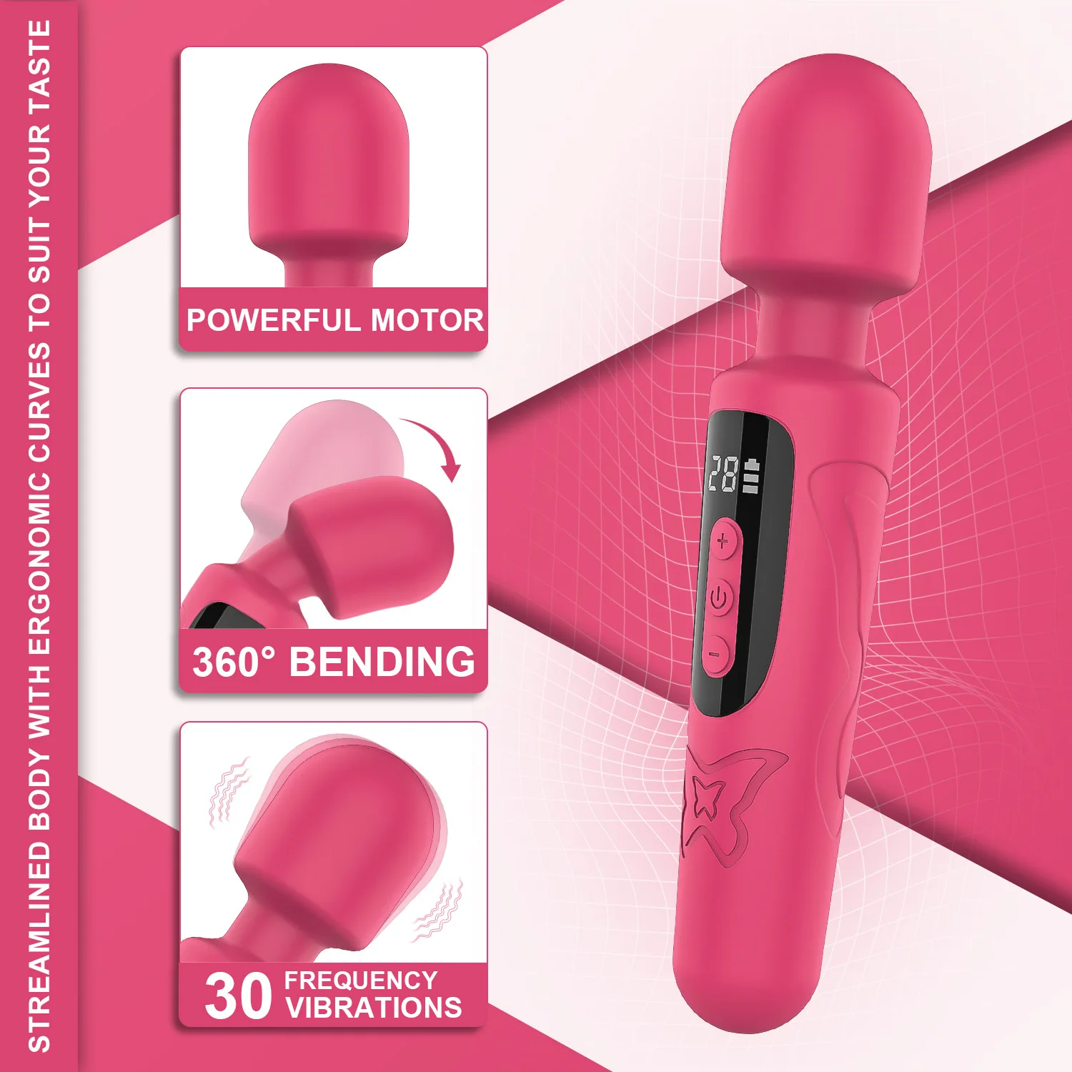 Masturbateur portable puissant, vibrateur pour femmes, masturbateur vaginal, gode érotique pour adultes