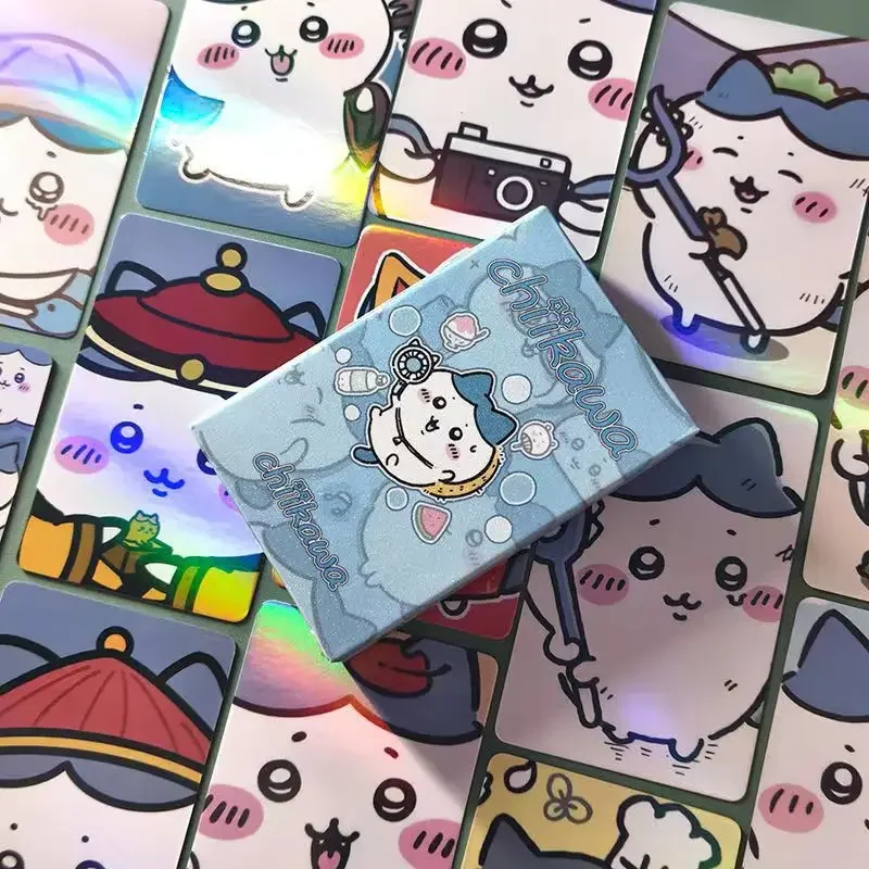 50 stuks Chiikawa presa Pris Itt Laser kleine kaarten, schattig Hachiware randapparaat ómraca foto LOMO kaarten decoratieve geschenken collectie decoratie