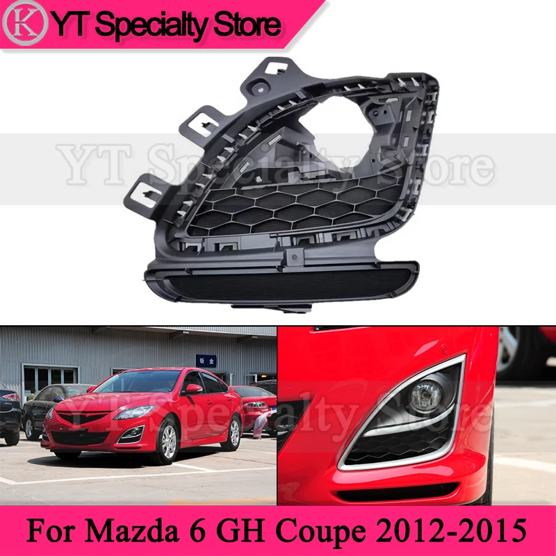 

Kamshing Front Bumper Foglight Frame Cover For Mazda 6 GH Coupe 2012-2015 Front Fog Lamp Grille