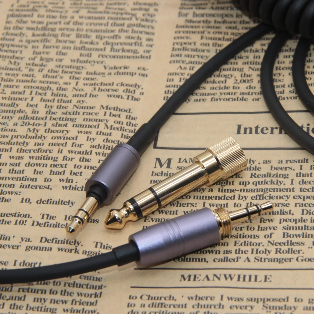 Cable en espiral con alivio de resorte para auriculares Sony, MDR-1000X, WH, 1000XM2, WH-1000XM2, WH-1000XM3, WH-1000XM4