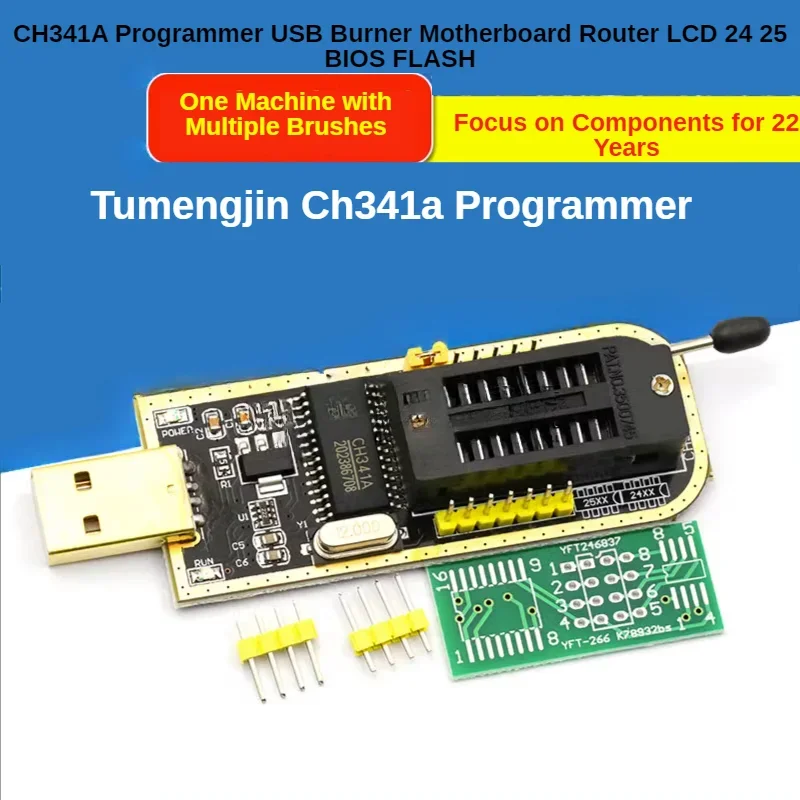 CH341A Programmer USB Burner Motherboard Router LCD 24 25 BIOS FLASH