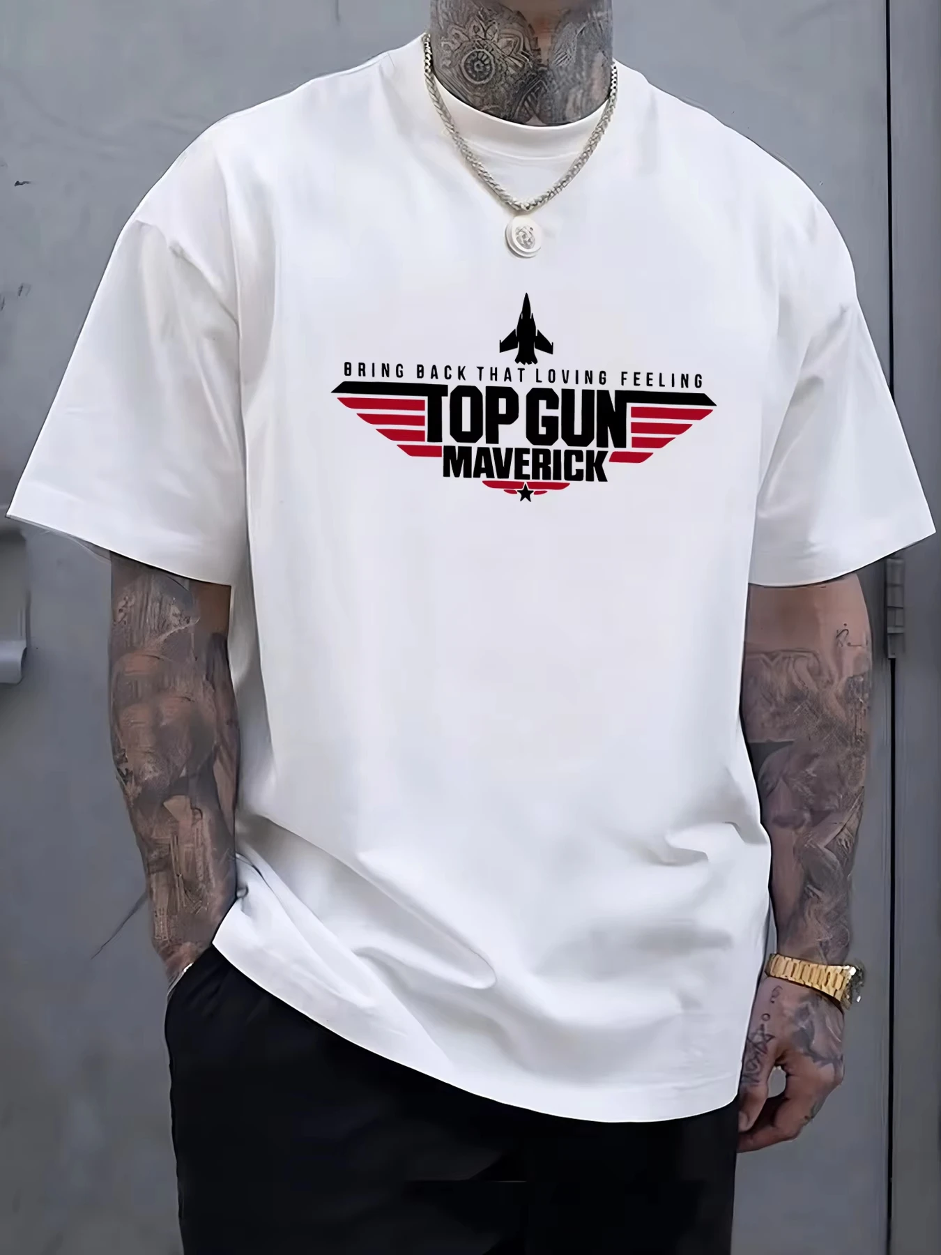 Top Gun Maverick Printing T Shirts Man Cotton Fashion T-Shirt Unisex Casual Oversize Clothes Soft Summer Trendy Street Tops
