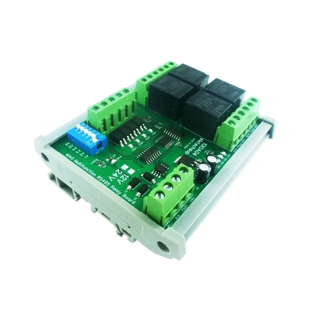 DC 24V 1-12 kanałowy DI-DO PLC IO moduł rozszerzający Modbus RTU RS485 płytka przełącznika przekaźnika dla inteligentnego silnika domowego PTZ monitor bezpieczeństwa