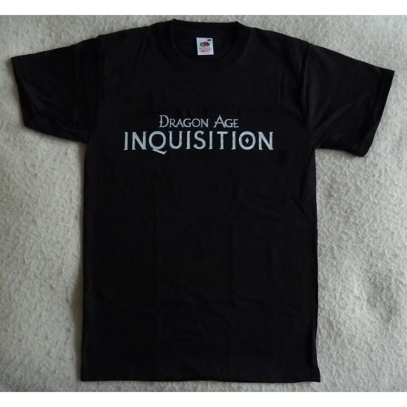 T-shirt Dragon Age Inquisition vintage, streetwear délavé, mode élégante, vêtements graphiques polyvalents, confortables
