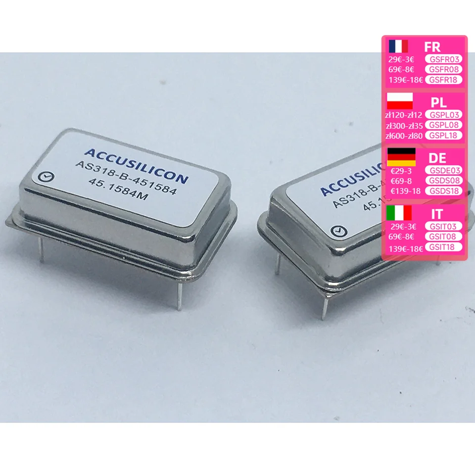 1 PCS AS318-B-49.152MHZ AS318-B-45.1584MHZ Accusilicon For DAC Amplifier