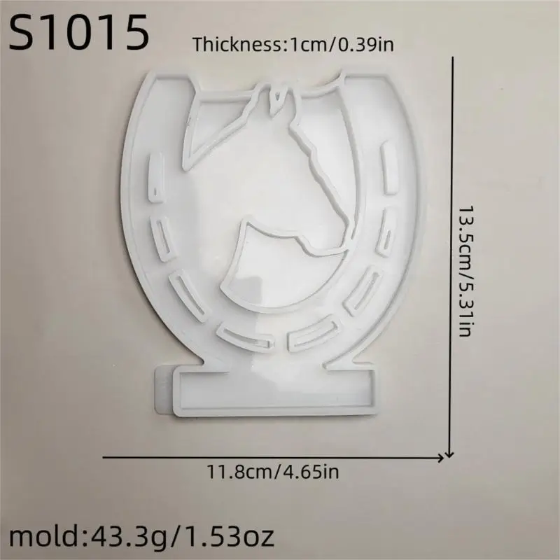 Base Gypsum Mould Holder Mold Horse Head Desktop Ornament Silicone Mould Practical Jewelry Making Tool