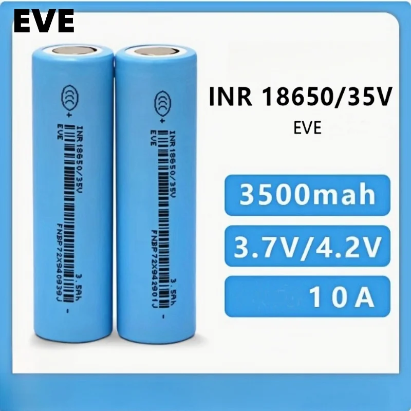 2-30PCS 18650 3500mah High Power EVE Discharge Rechargeable Battery for Power bank/Power tools Flashlight Battery High Current