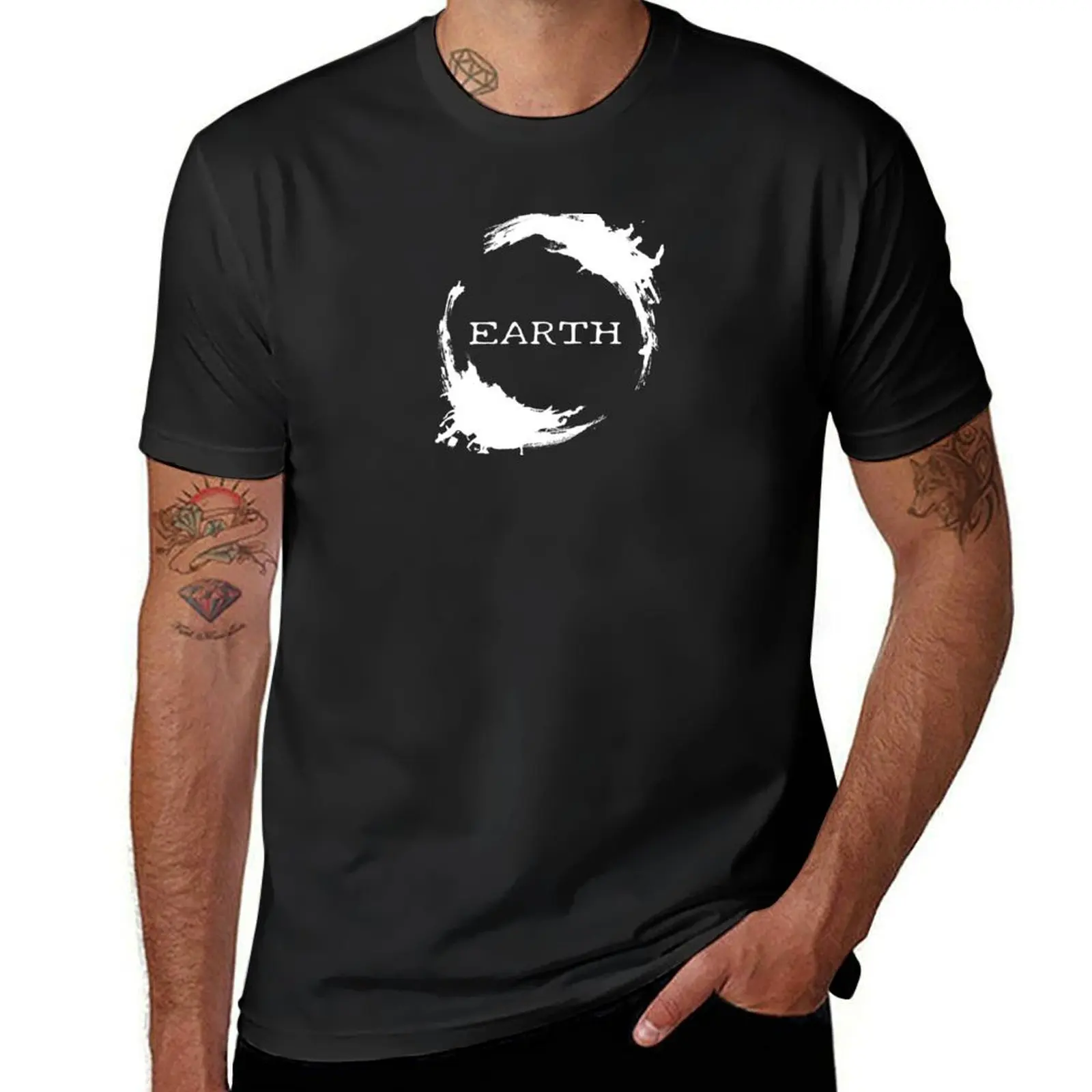 

Earth heptapod logogram T-Shirt custom t shirt boys whites graphic shirts mens workout shirts