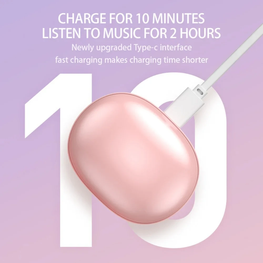 TWS M20 Bluetooth 5.2 Wireless Headset, Mini Portable Noise Cancelling HD Call Earbuds, Waterproof Sports Headset for Phone