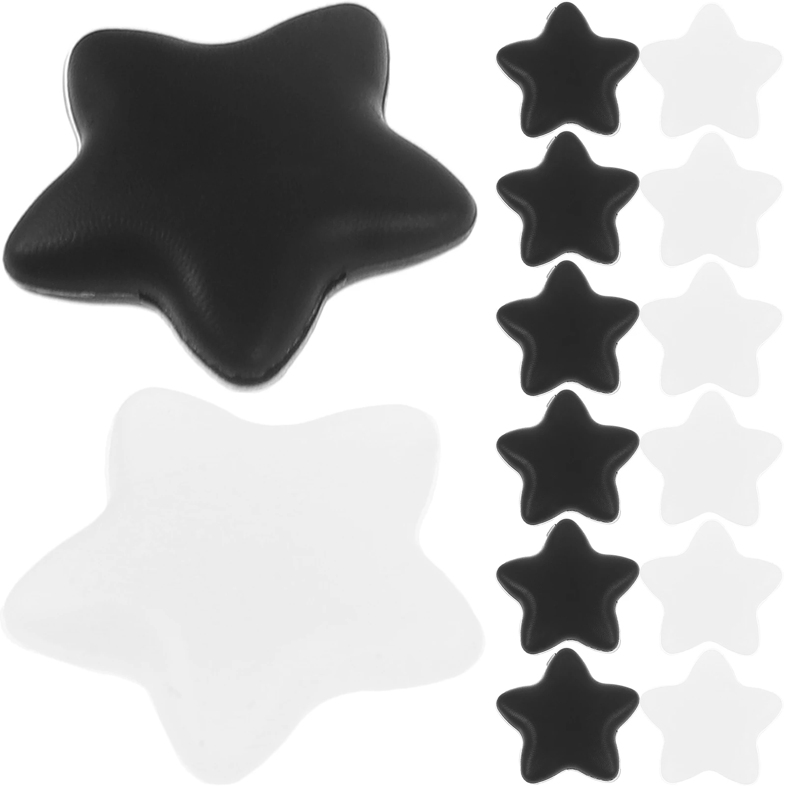 

20 Pairs Anti Slip Glasses Silicone Kids Eyewear Frame Leg Holder Non Slip Ear Grip Hook Black White Moon Style