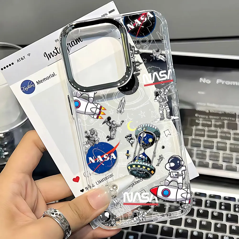 Little Astronaut Magnetic Phone Case for Samsung Galaxy A57 A56 A36 A26 A55 A35 A16 A54 A34 A25 A24 A15 A14 A73 A53 A33 4G 5G