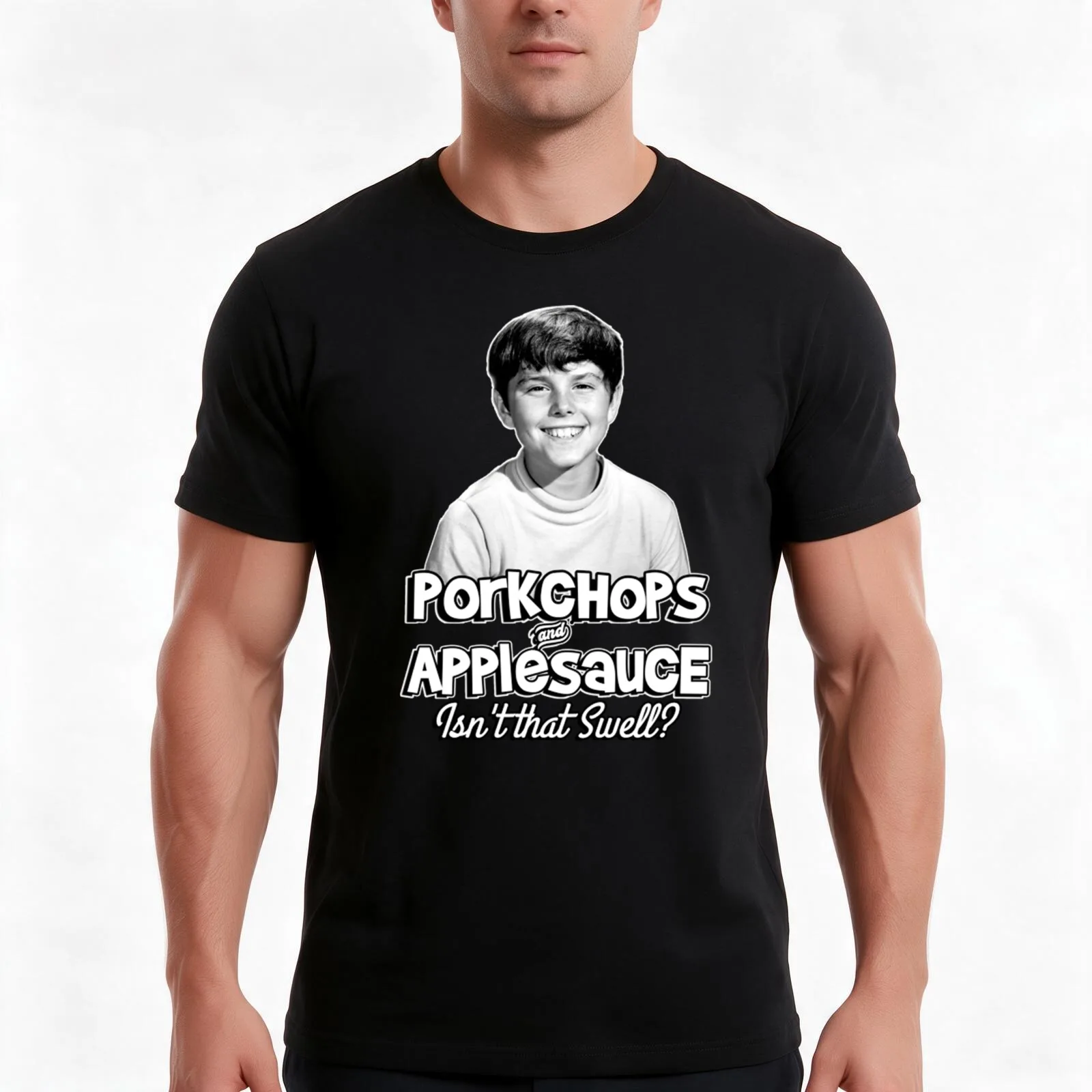 Porkchops and Applesauce - The Brady Bunch T-Shirt, Summer Casual Cotton Tee, Oversized Streetwear Tops, Vintage Graphic Print