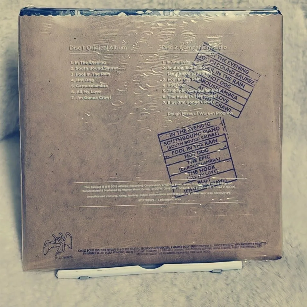 

Led Zeppelin in Through The Out Door Album | Classic Hard Rock Blues Rock Audio CD Disc for Home and Car Audio Playback