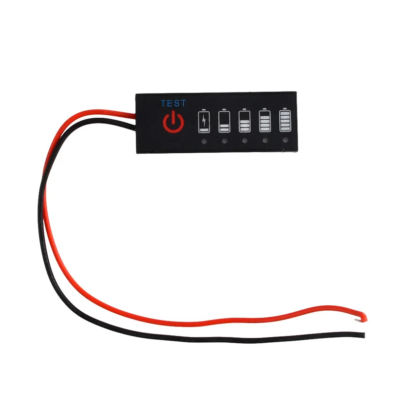 Lithium Battery Percentage Indicator Panel Battery Display 12V Lithium Battery 1-7s Anti-reverse Connection