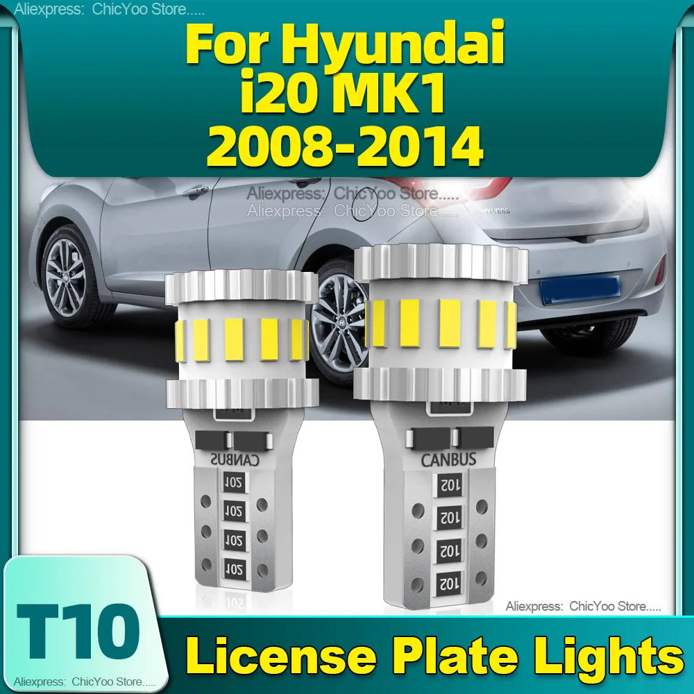 

Car Signal Lights T10 W5W Canbus LED Bulbs 12V License Plate Lamp For Hyundai i20 MK1 2008 2009 2010 2011 2012 2013 2014