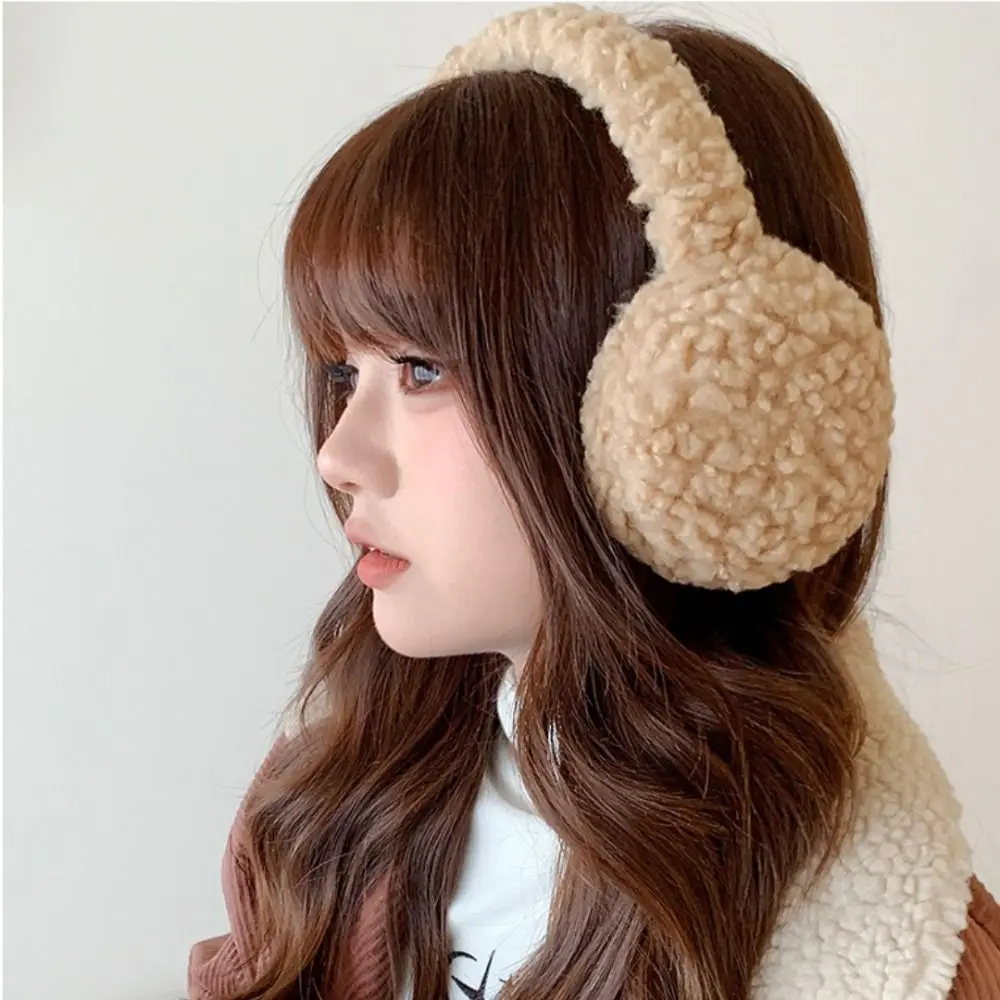 Fashion Versatile Winter Ear Muffs Folding Windproof Warm Winter Earmuffs Thickened Solid Color Ear Warmer Women Men