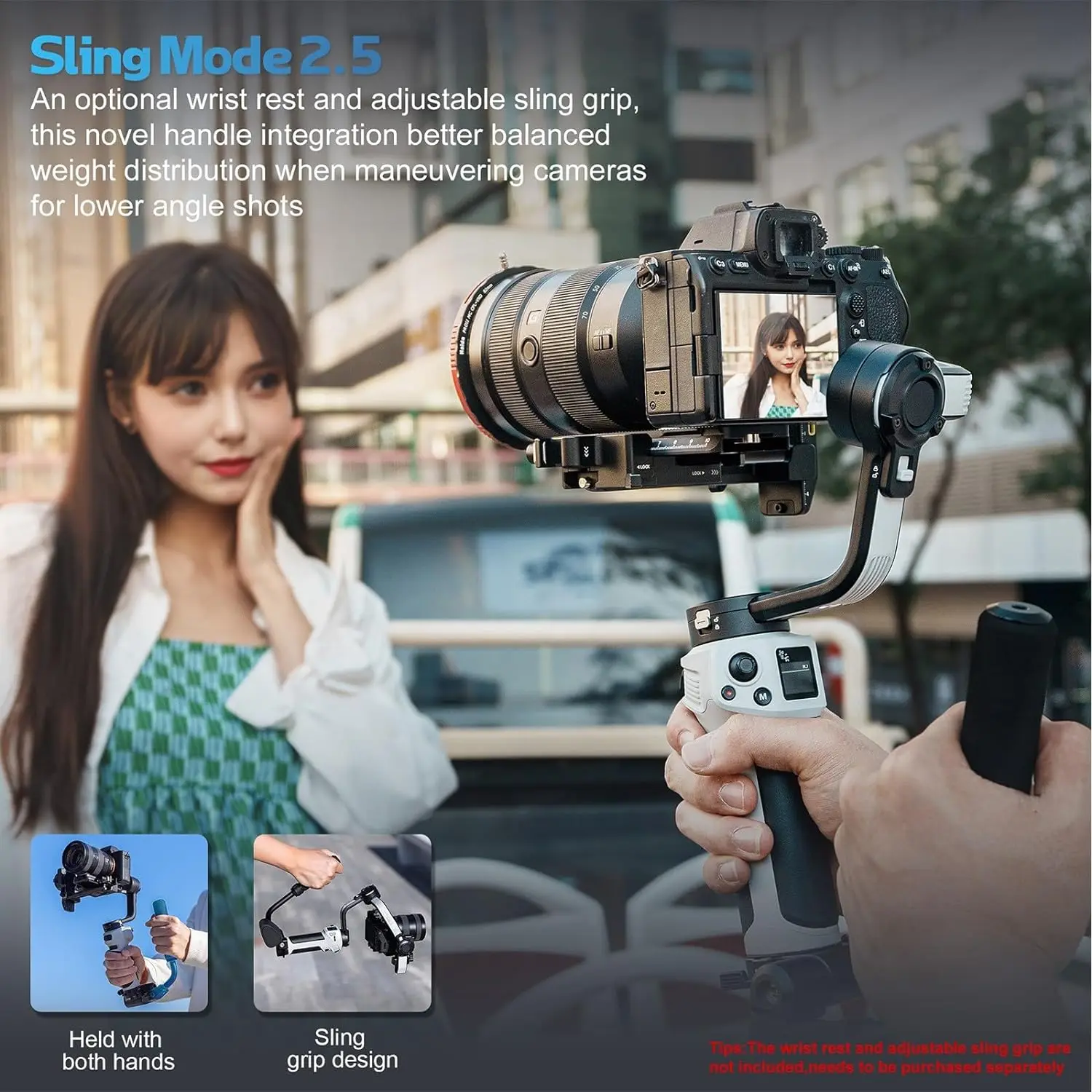 ZHIYUN CINEPEER WEEBILL 3E Camera Gimbal Stabilizer 3-Axis Handheld for Canon/Sony/Panasonic/Nikon DSLR and Mirrorless Cameras