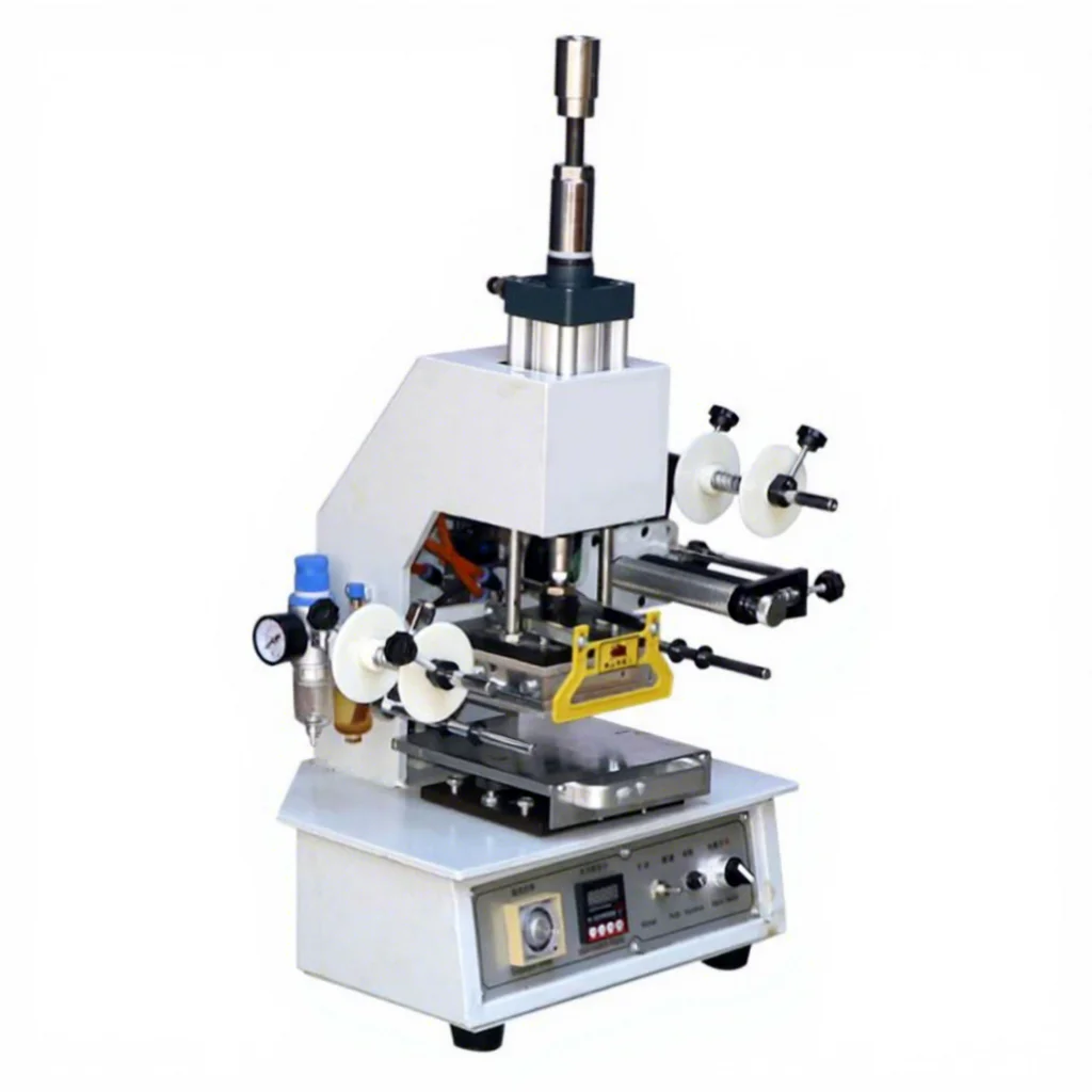 Manual Feeding 912 Desktop 120*90mm Pneumatic Semi Automatic Hot Foil Stamping Machine for Paper/Plastic